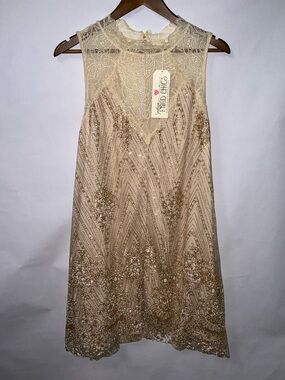 Southern Fried Chics, NWT, XXXL Gold Boutique Dress